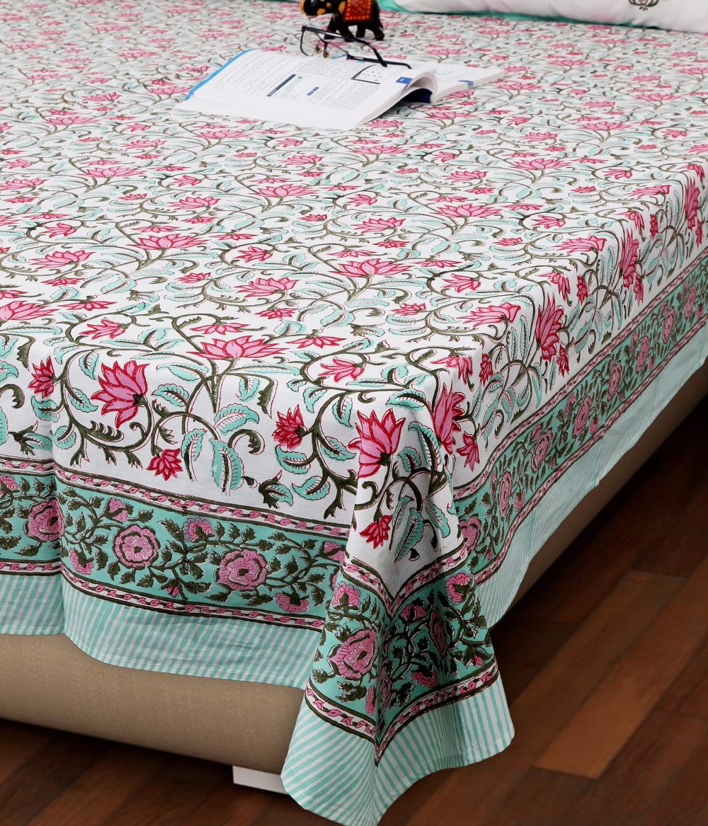 Block Print Bedsheet - 10