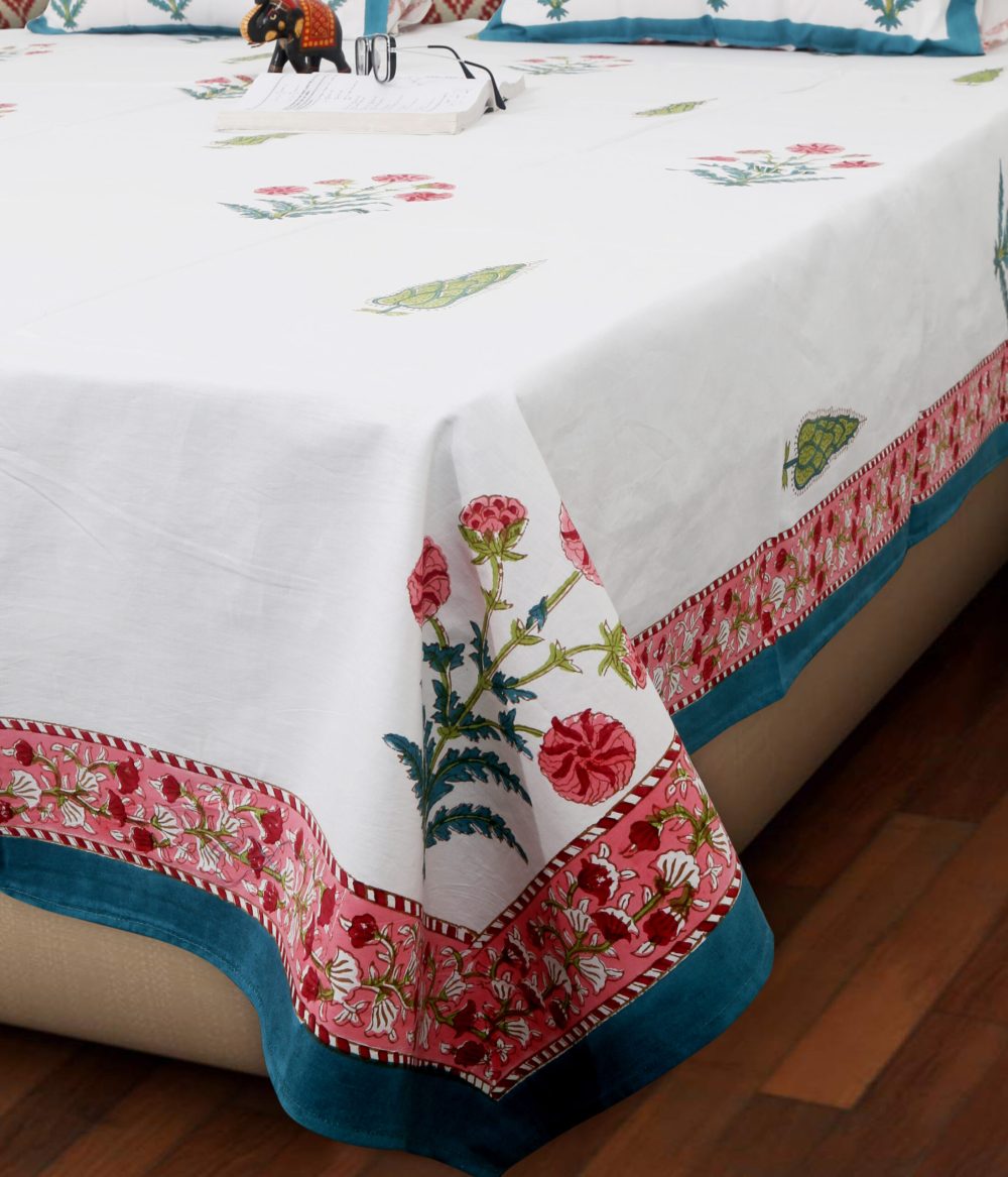 Block Print Bedsheet - 12