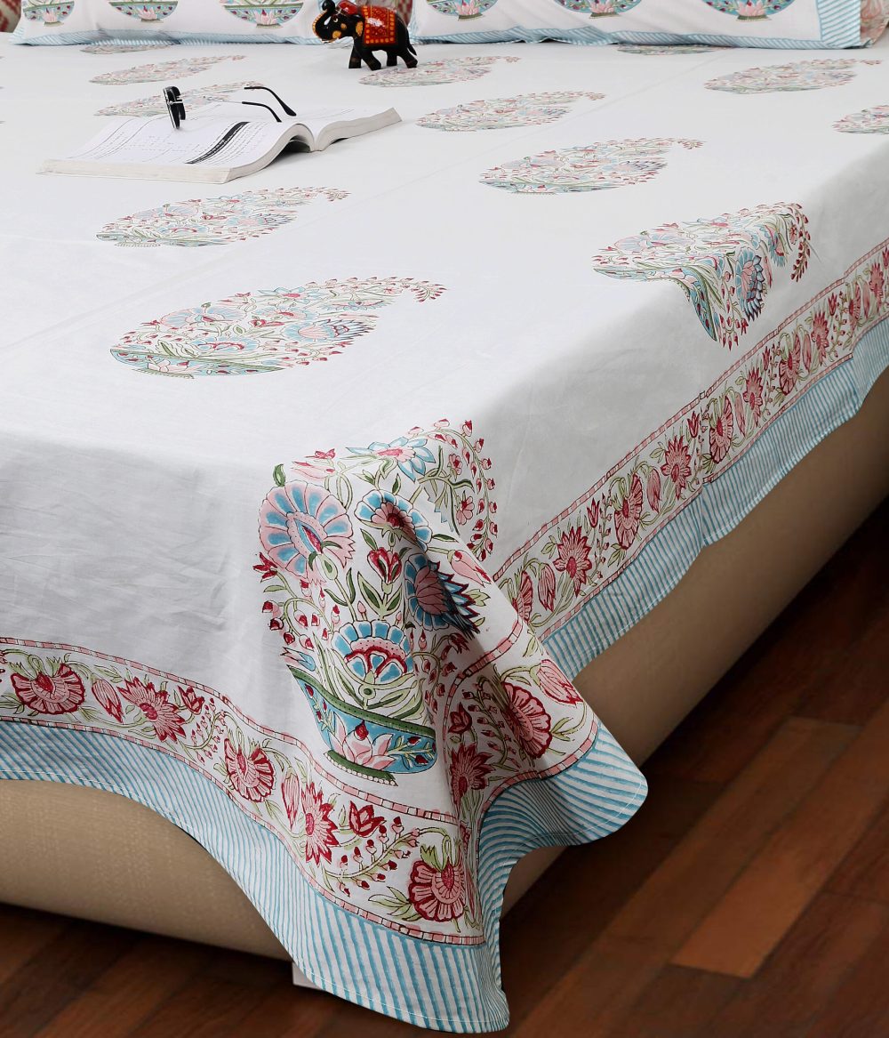 Block Print Bedsheet - 13