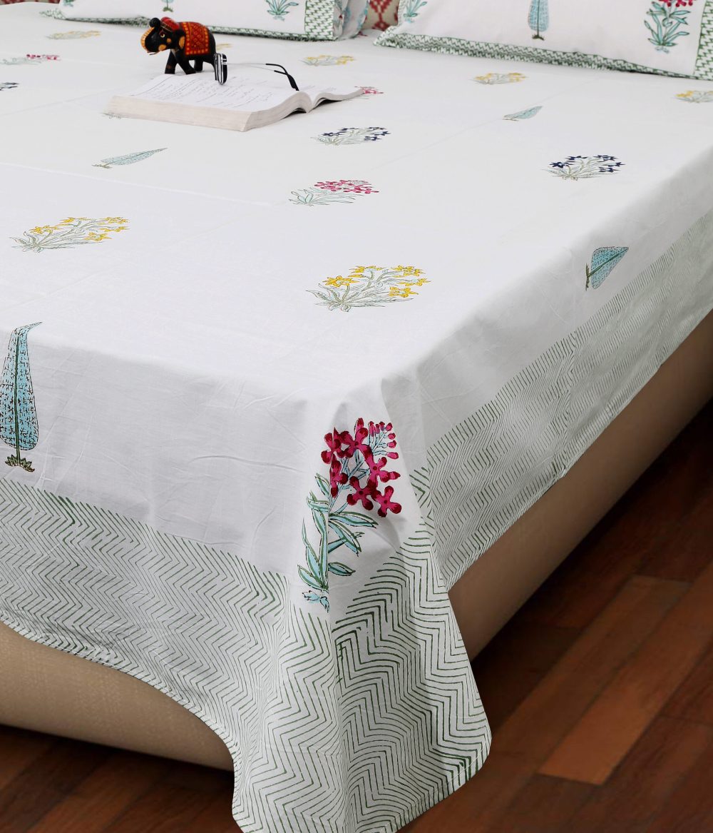Block Print Bedsheet - 14