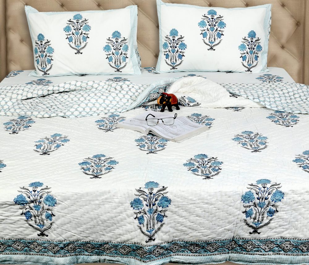 Amoni Hand Block Printed Quilts